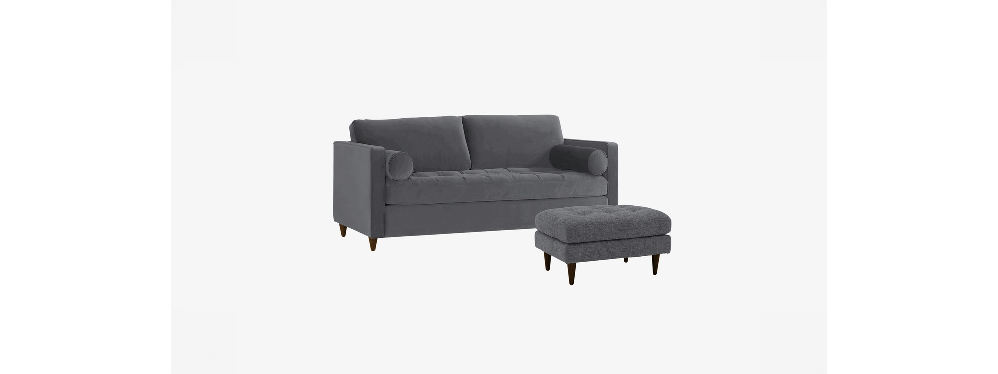Joybird Briar Sleeper Sofa + Ottoman official product imagery