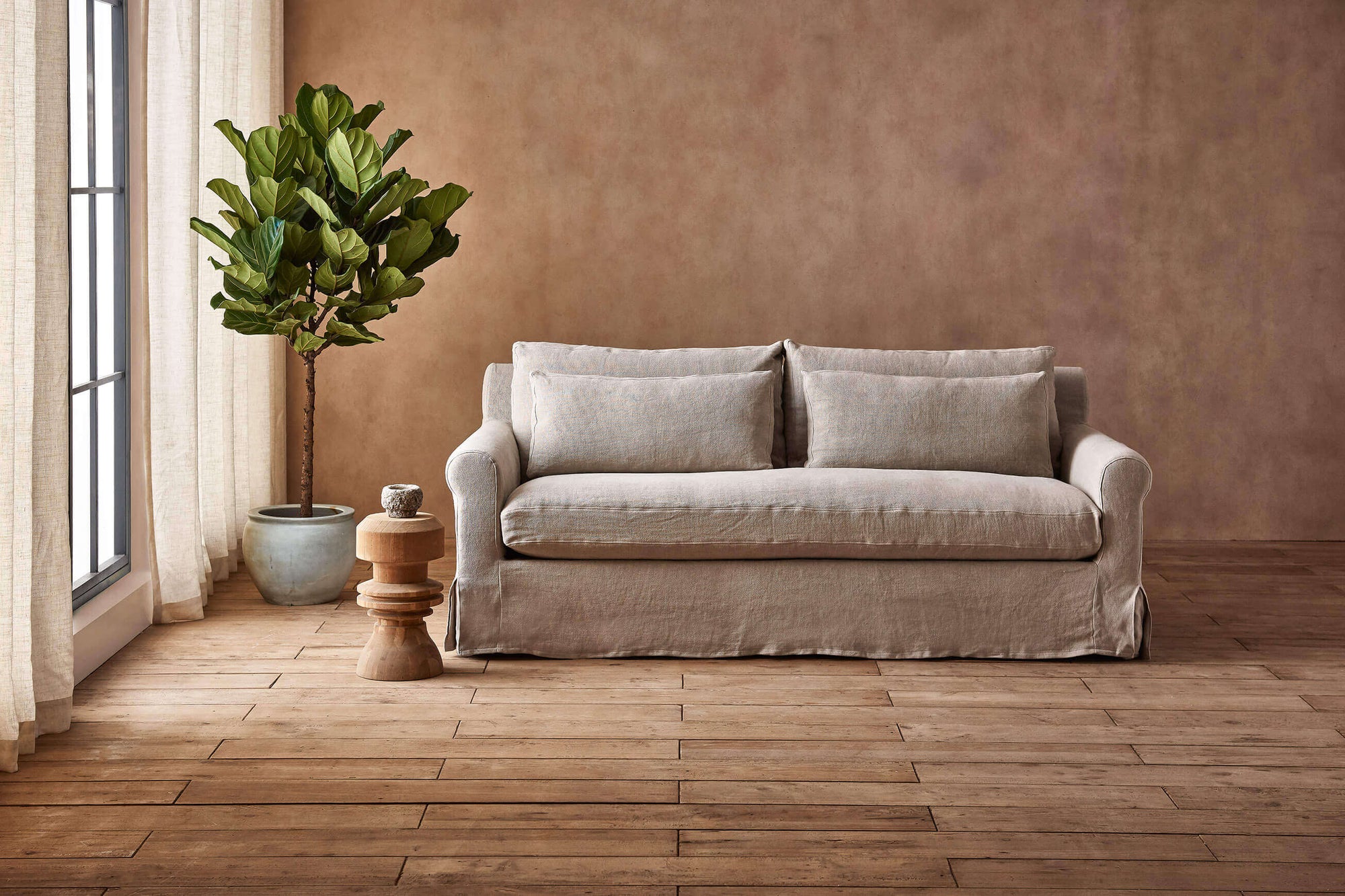 Sixpenny Elias 84″ Sofa + Sectional Ottoman