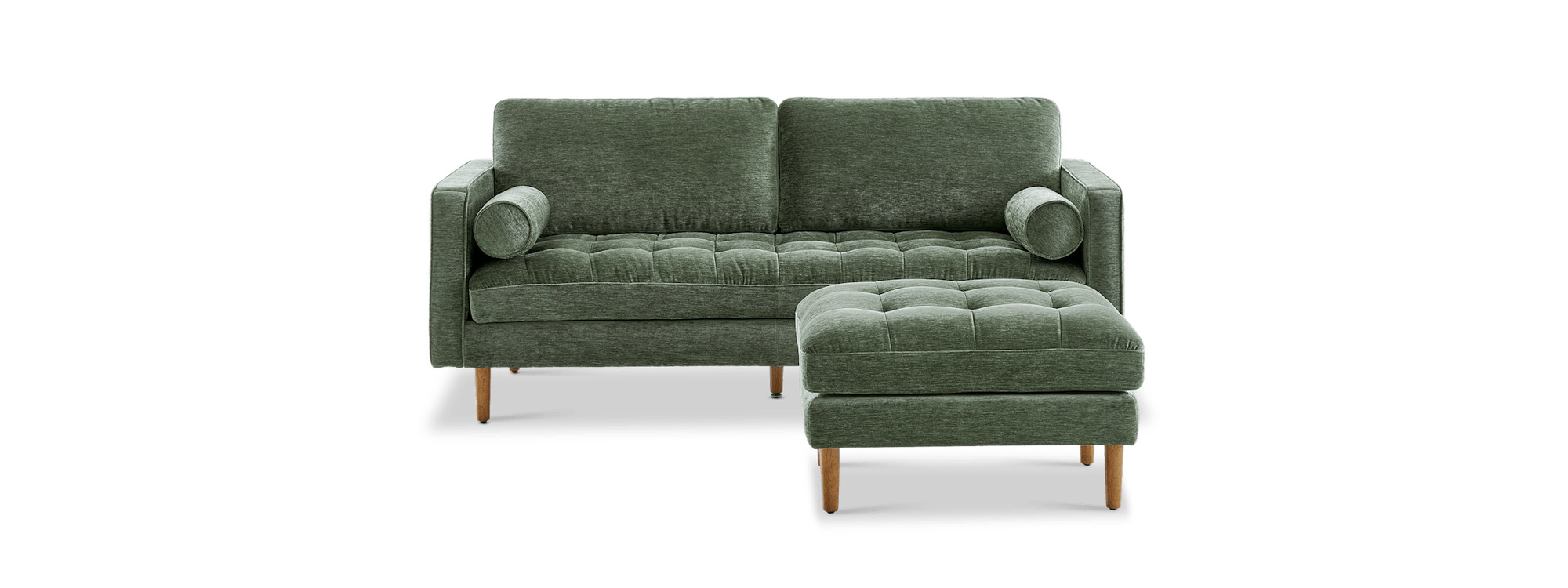 Castlery Madison 3-Seater + Ottoman official product imagery