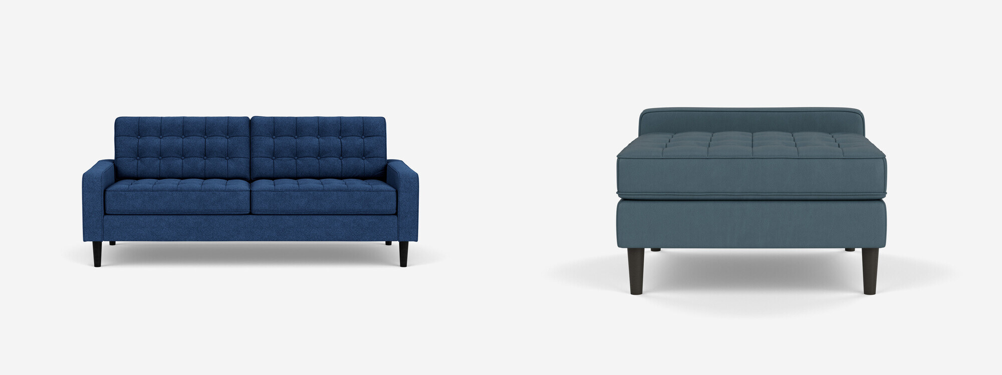 EQ3 Reverie Apartment Sofa + Extended Seat official product imagery