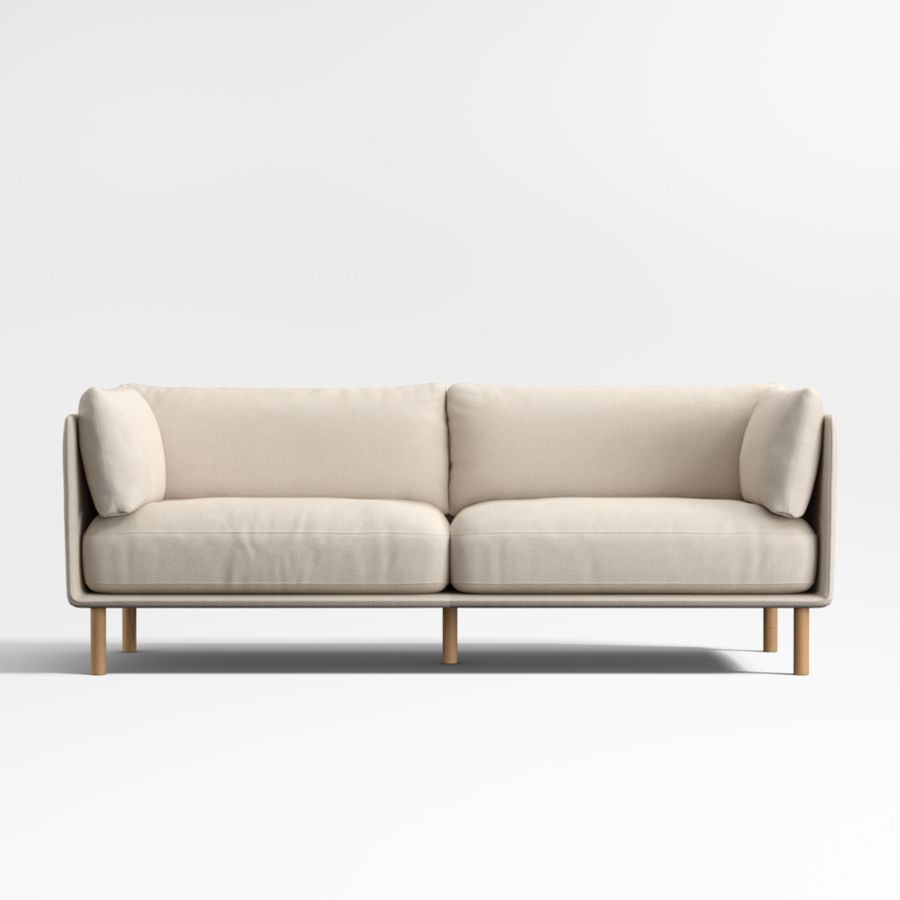 Crate & Barrel Wells 84″ Sofa + Ottoman